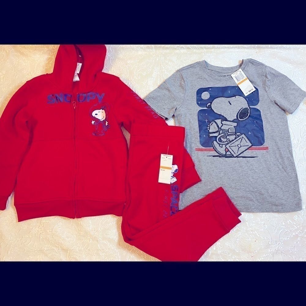 Peanuts kids 3 pieces matching set size: 7